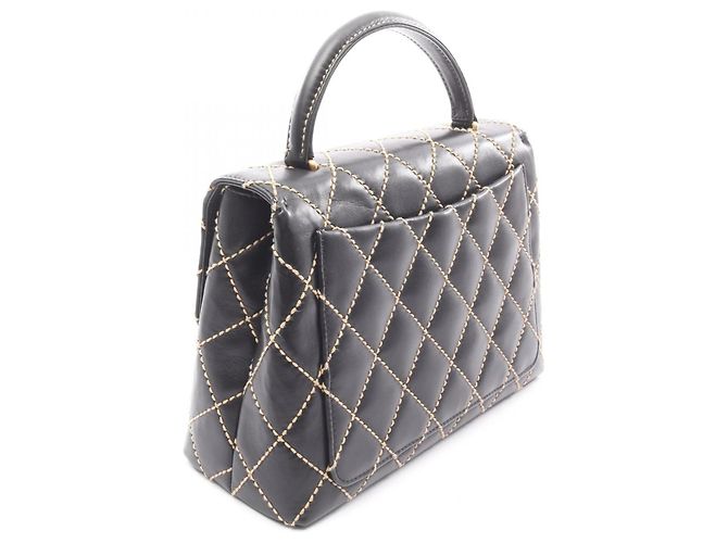 Borsa a mano con manico Wild Stitch Chanel Nero - vista 2