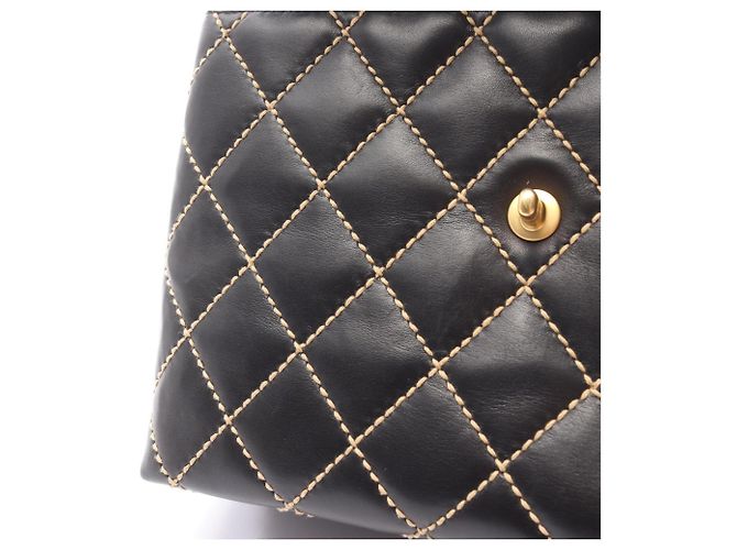 Borsa a mano con manico Wild Stitch Chanel Nero - vista 8