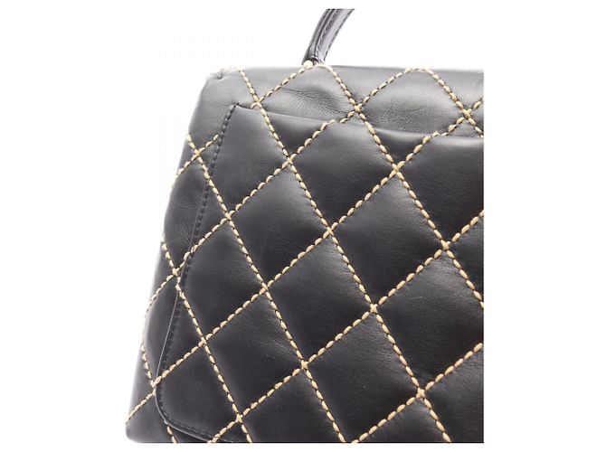 Borsa a mano con manico Wild Stitch Chanel Nero - vista 9