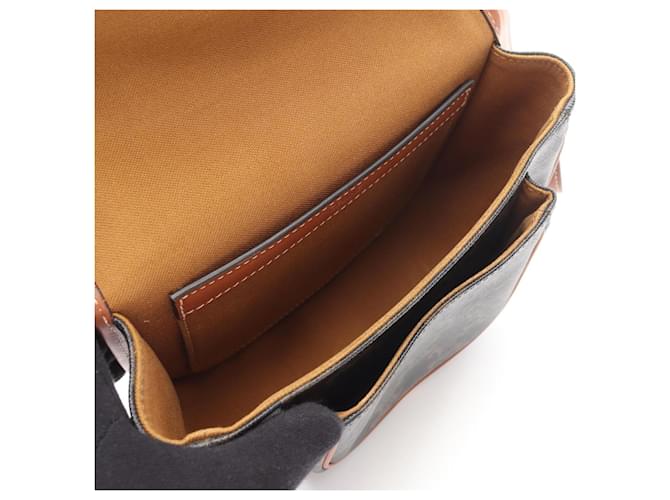Céline Borsa a Spalla Celine Triomphe Marrone Nero - vista 3