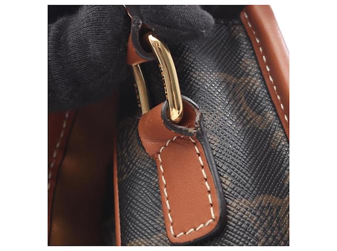 Céline Borsa a Spalla Celine Triomphe Marrone Nero - vista 9