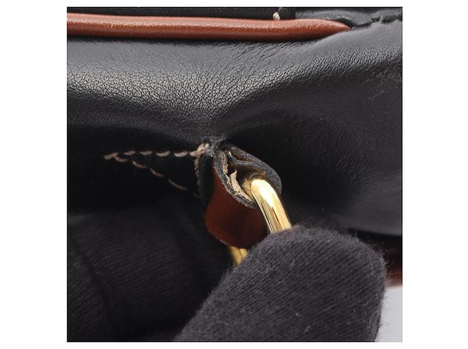Céline Borsa a tracolla Celine in pelle Marrone Nero - vista 11