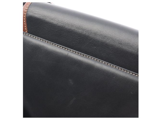 Céline Borsa a tracolla Celine in pelle Marrone Nero - vista 14