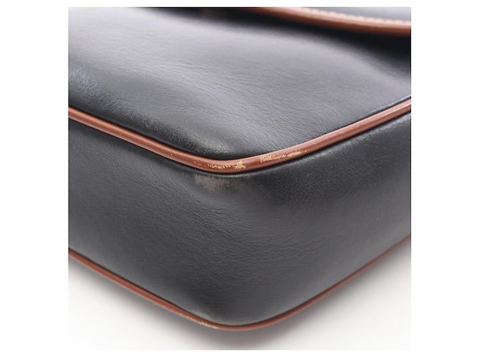 Céline Borsa a tracolla Celine in pelle Marrone Nero - vista 7