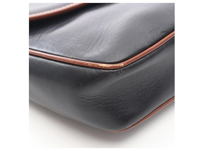Céline Borsa a tracolla Celine in pelle Marrone Nero - vista 8