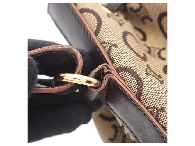 Céline Borsa a Spalla Celine C Macadam Marrone Beige - vista 5