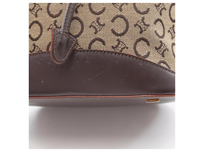 Céline Borsa a Spalla Celine C Macadam Marrone Beige - vista 7