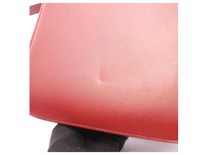 Céline Bolso de Hombro Celine Classic Box Medium Roja - vista 11