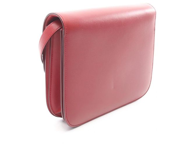 Céline Bolso de Hombro Celine Classic Box Medium Roja - vista 2