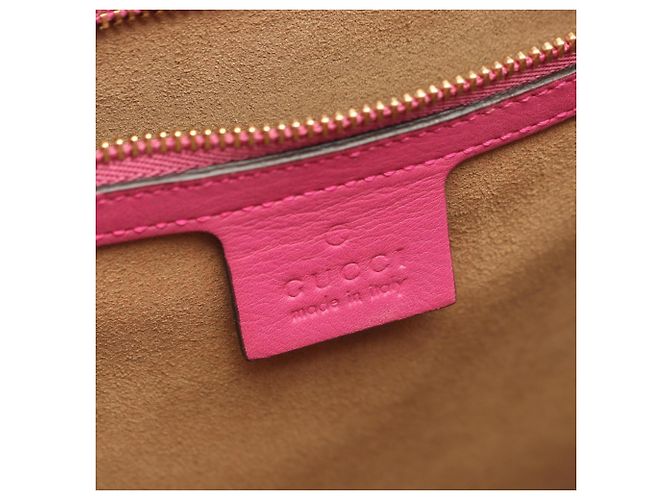 Borsa Gucci 2-Way in pelle rosa e rossa Rosso - vista 4