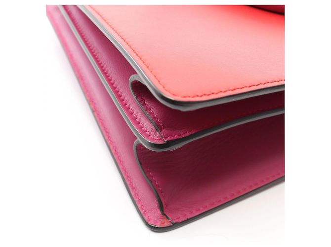 Borsa Gucci 2-Way in pelle rosa e rossa Rosso - vista 7