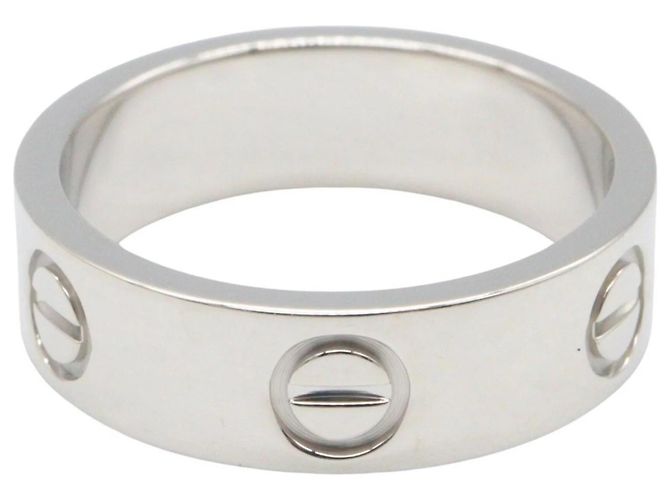 Cartier Love Band Ring aus 18K Weißgold Silber - Ansicht 2