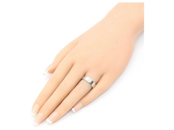 Cartier Love Band Ring aus 18K Weißgold Silber - Ansicht 6
