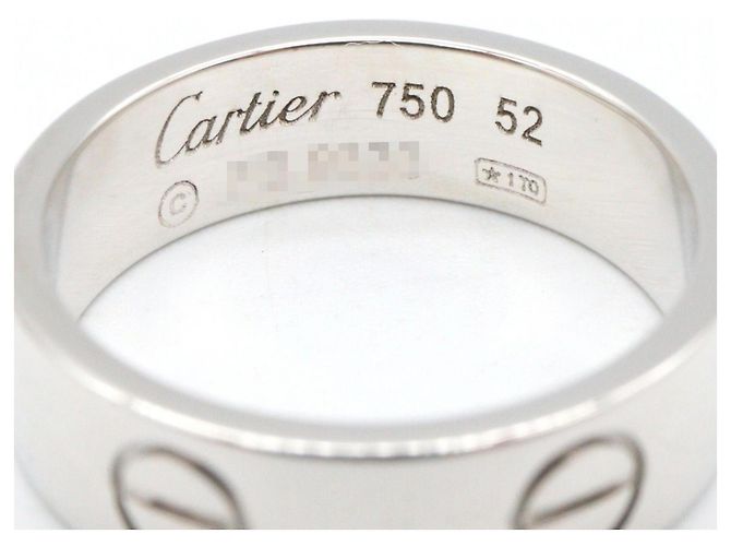 Cartier Love Ring aus 18K Weißgold Silber - Ansicht 3