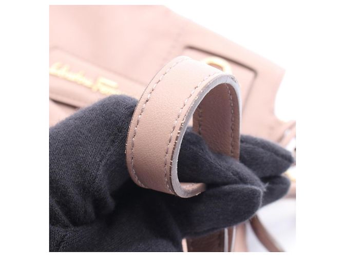 Borsa a mano 2-Way Gancini Salvatore Ferragamo Rosa - vista 8