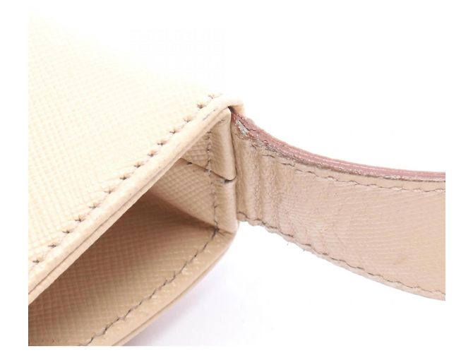 Borsa a tracolla Salvatore Ferragamo Gancini Beige - vista 5