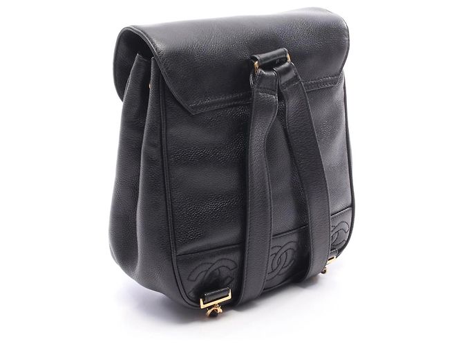 Zaino/Borsa Chanel Triple Coco Mark Nero - vista 2
