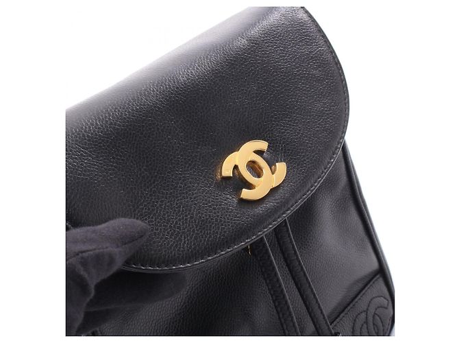 Zaino/Borsa Chanel Triple Coco Mark Nero - vista 8