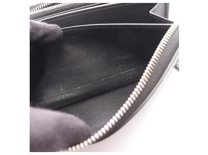 Louis Vuitton Zippy Wallet aus schwarzem Leder - Ansicht 7