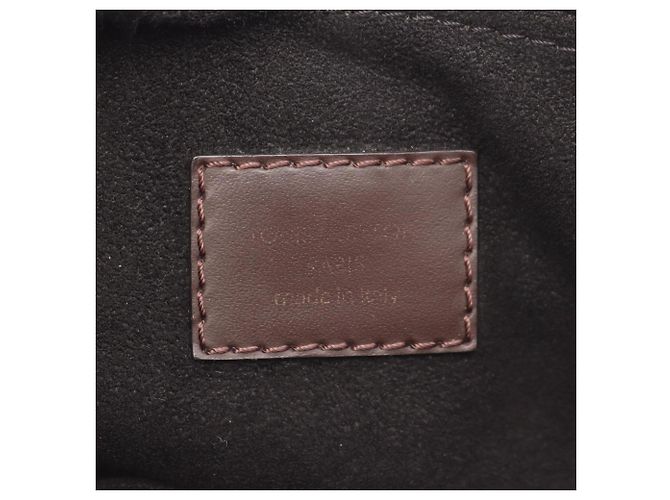Borsa 2-Way Louis Vuitton Normandie Damier Ebene Noir Marrone Nero - vista 4