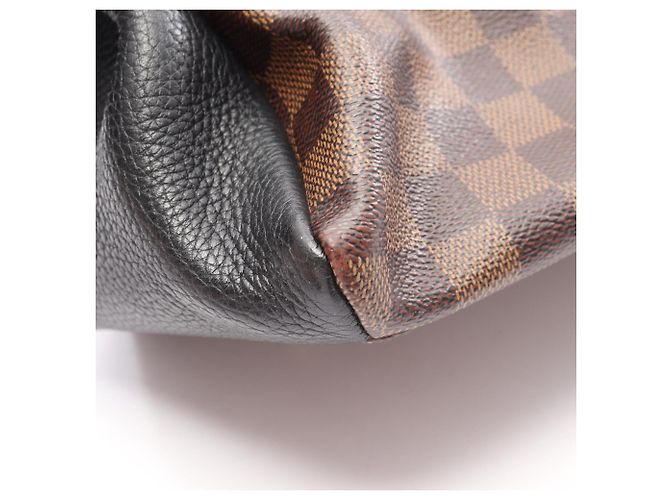 Borsa 2-Way Louis Vuitton Normandie Damier Ebene Noir Marrone Nero - vista 8