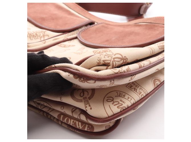 Borsa a Spalla/Borsa a Mano Loewe 160th Anniversary Marrone Crudo - vista 9