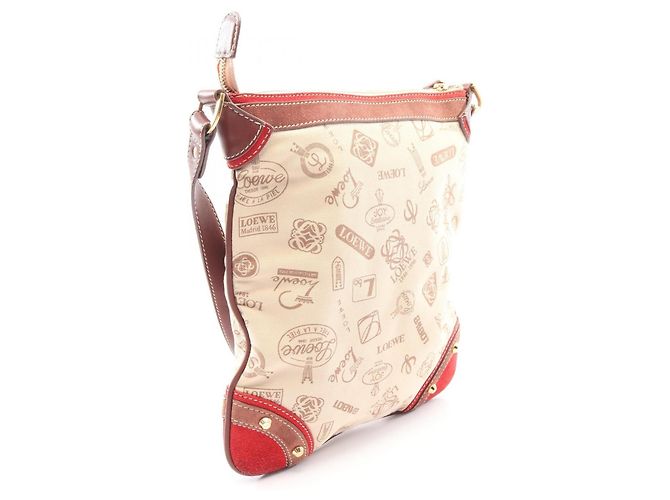Borsa a mano/Borsa a tracolla Modello 160° Anniversario Loewe Marrone Rosso Beige - vista 2
