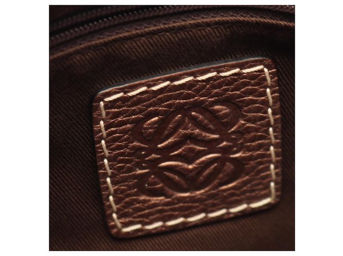 Borsa a Spalla Loewe Anagram Marrone Beige - vista 4