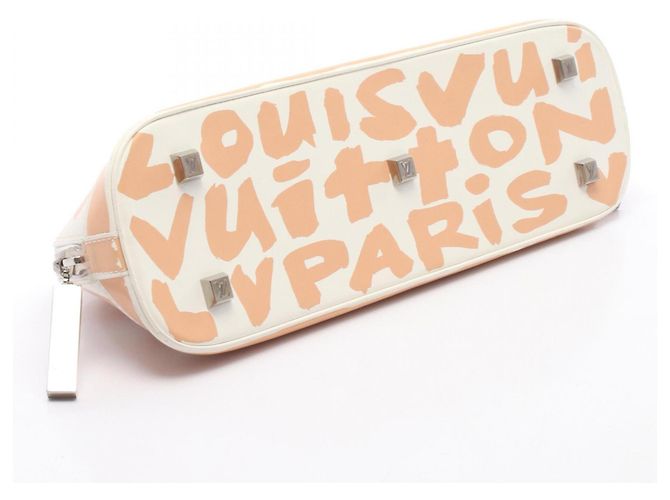 Borsa Louis Vuitton Alma Horizontal Monogram Graffiti Bianco Beige - vista 11