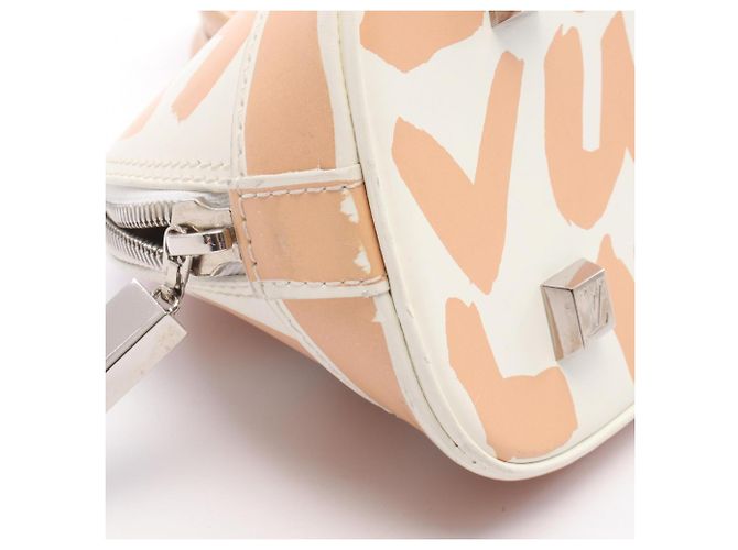 Borsa Louis Vuitton Alma Horizontal Monogram Graffiti Bianco Beige - vista 7