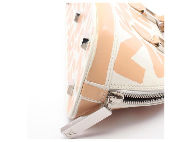 Borsa Louis Vuitton Alma Horizontal Monogram Graffiti Bianco Beige - vista 9