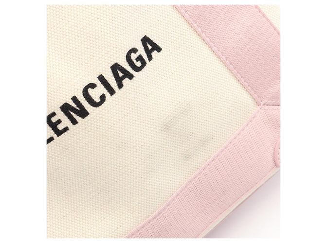 Borsa a 2 vie Balenciaga Navy Cabas XS - vista 5