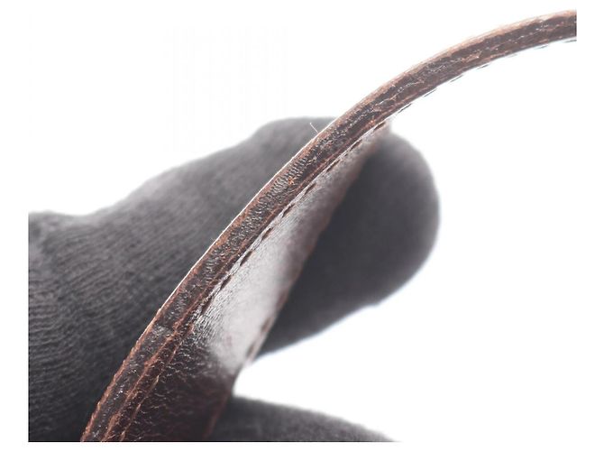 Borsa Fendi Zucca marrone in pelle e tela - vista 10