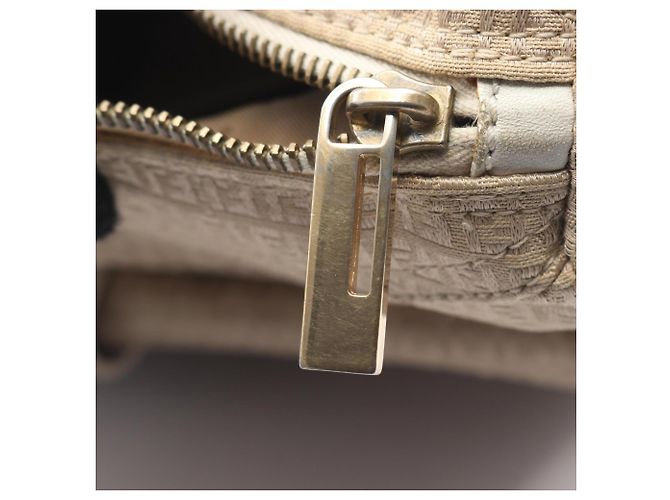 Borsa a Spalla Fendi Micro FF Bianco Beige - vista 10