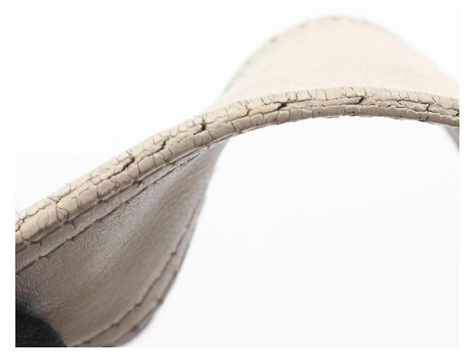 Borsa a Spalla Fendi Micro FF Bianco Beige - vista 7