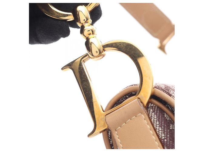 Christian Dior Trotter Saddle Bag Braun Beige - Ansicht 11
