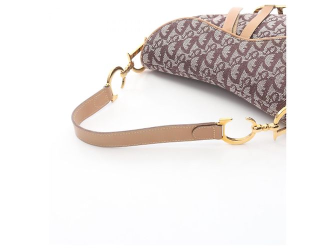 Christian Dior Trotter Saddle Bag Braun Beige - Ansicht 13