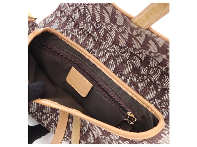 Christian Dior Trotter Saddle Bag Braun Beige - Ansicht 14