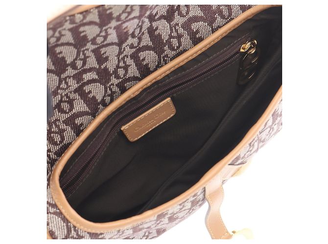 Christian Dior Trotter Saddle Bag Braun Beige - Ansicht 3