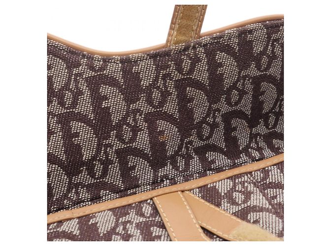 Christian Dior Trotter Saddle Bag Braun Beige - Ansicht 5