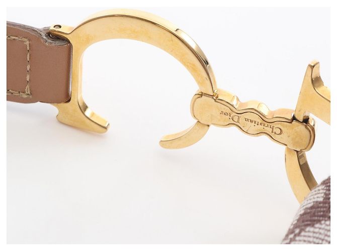 Christian Dior Trotter Saddle Bag Braun Beige - Ansicht 8