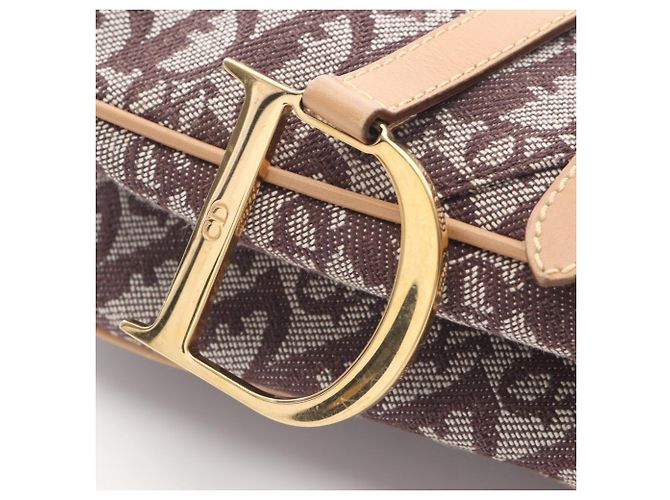 Christian Dior Trotter Saddle Bag Braun Beige - Ansicht 9