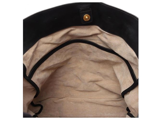 Borsa Tote 2WAY in vitello morbido Prada Nero - vista 6