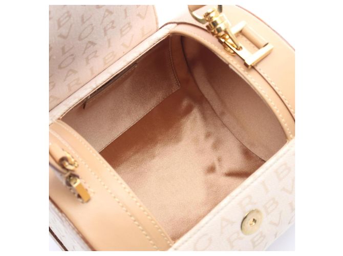 Bulgari Borsa Bvlgari B.zero1 Logomania Beige - vista 3