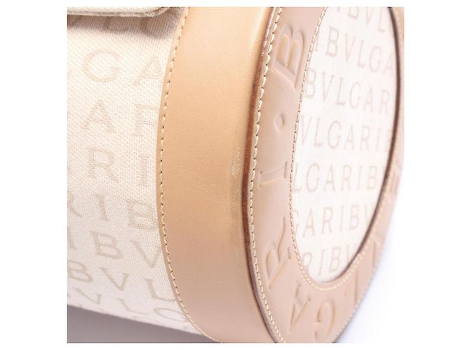 Bulgari Borsa Bvlgari B.zero1 Logomania Beige - vista 5