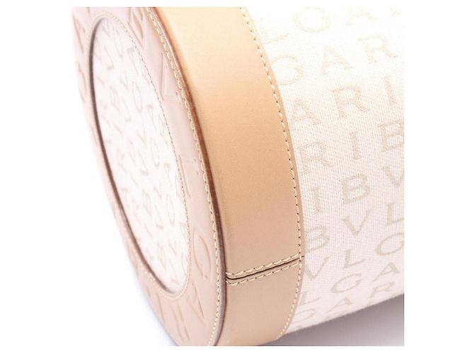 Bulgari Borsa Bvlgari B.zero1 Logomania Beige - vista 6