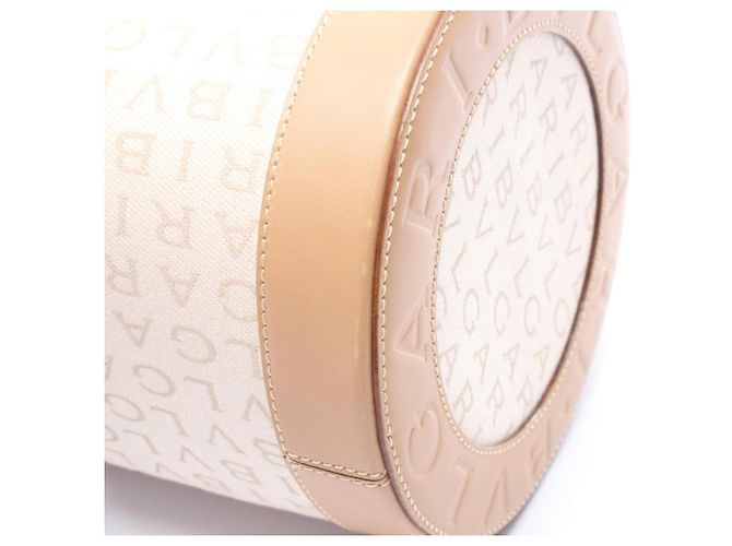 Bulgari Borsa Bvlgari B.zero1 Logomania Beige - vista 7