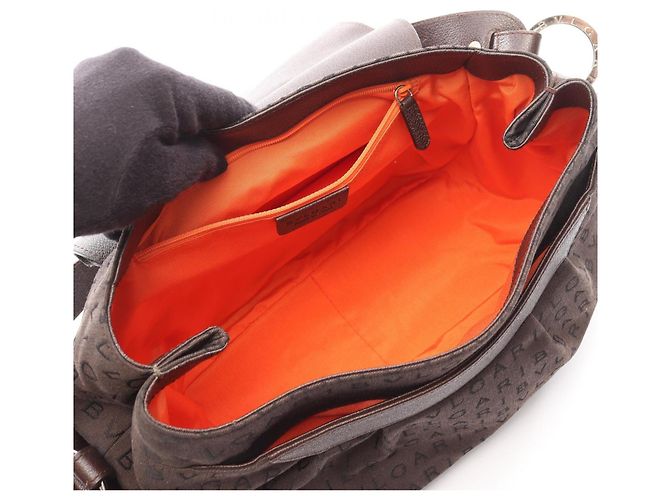 Bulgari Borsa Bvlgari Logo Mania Brown Marrone - vista 3