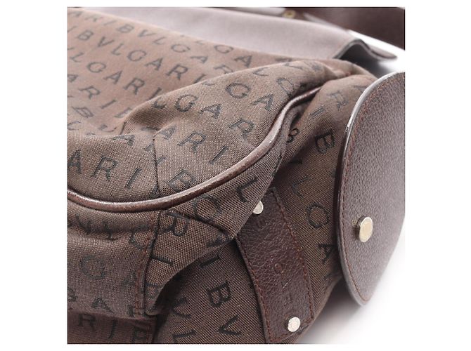 Bulgari Borsa Bvlgari Logo Mania Brown Marrone - vista 8