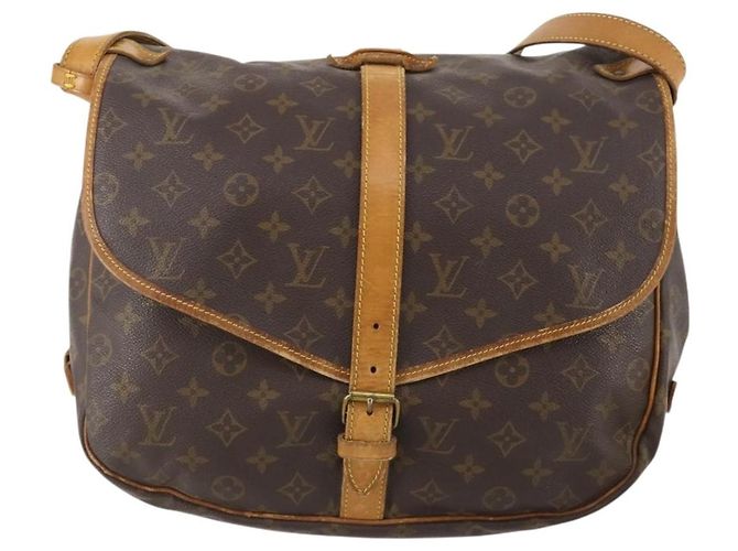 LOUIS VUITTON Borsa a Spalla Monogram Saumur 35 M42254 LV Auth BA12326 Monogramma - vista 13